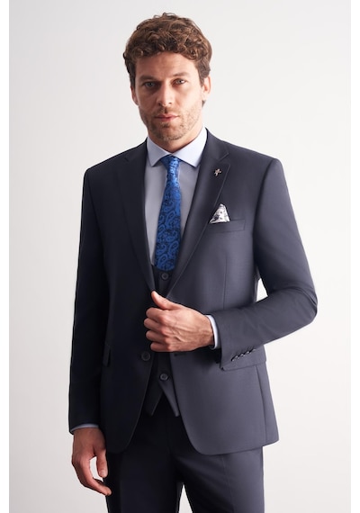 İmza Lacivert Mono Yaka Astarlı Çift Yırtmaç Esnek 6 Drop Slim Fit Basic Yelekli Takım Elbise 1001255186 Lacivert İmza Lacivert Mono Yaka Astarlı Çift Yırtmaç Esnek 6 Drop Slim Fit Basic Yelekli Takım Elbise 1001255186 Lacivert
