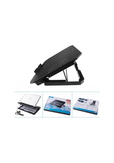 Koodmax N99 Çift Fanlı Laptop Soğutucu - 8 Kademeli Standlı Notebook Soğutucu Koodmax N99 Çift Fanlı Laptop Soğutucu - 8 Kademeli Standlı Notebook Soğutucu