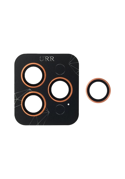 Urr Apple Uyumlu iPhone 17 Pro Max Titanium Alloy Ar Kamera Lens Koruyucu Turuncu