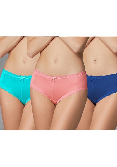 Doreanse Kadın Polyamid 3'Lü Fiyonk Slip Külot 7157