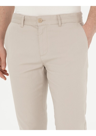 Pierre Cardin Erkek Bej Pantolon Kanvas-chino 50289194-vr011 Bej