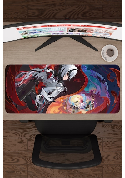 Arlecchino Genshin Impact Anime Gacha V3 - 70x30 Xl Gaming Mouse Pad Fare Altlığı