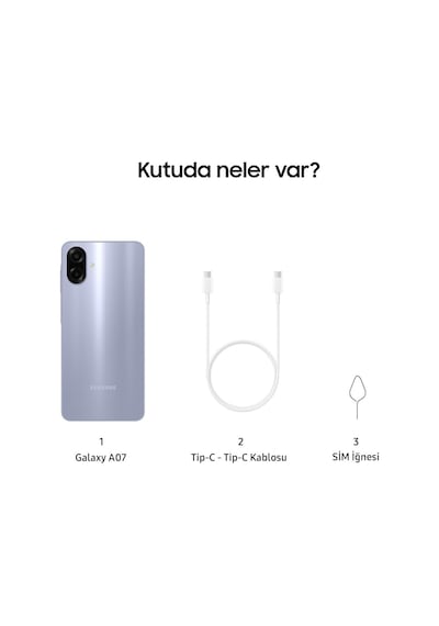 Samsung Galaxy A07 4 GB 128 GB  (Samsung Türkiye Garantili)