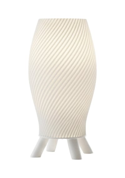 Spiral Masa Lambası Modern Dekoratif Aydınlatma Beyaz