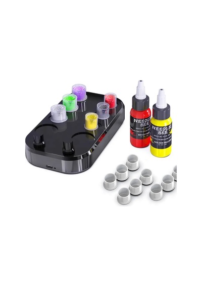 Tattoo Ink Mixer Makinesi Siyah Dövme Boya Karıştırıcı