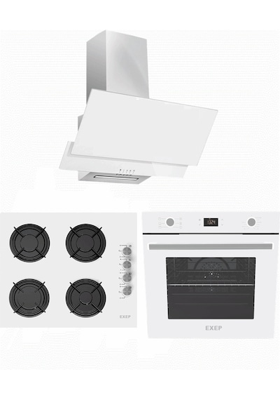 Exep Plus Line EF-260 - EO-320 - ED-401 Beyaz Ankastre Set