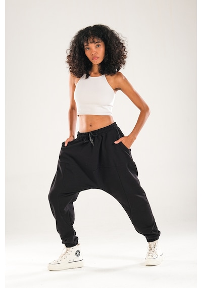 Cocopelli Siyah Harem Jogger Pantolon Coc1143 Siyah