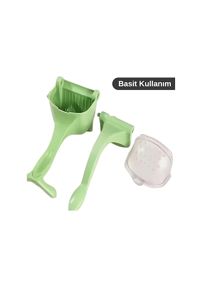 Yeşil Renk Manuel Meyve Sıkacağı Plastik Pratik Limon Portakal Sıkma Aparatı Ergonomik Ev Tipi Çok Renkli