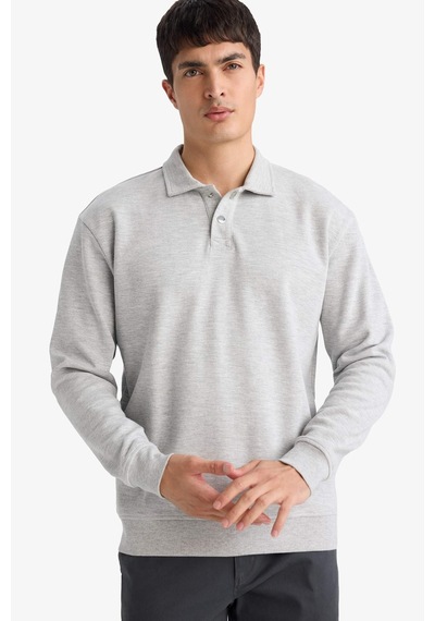 Defacto Sweatshirt F9324ax26spgr210 Gri-gr210