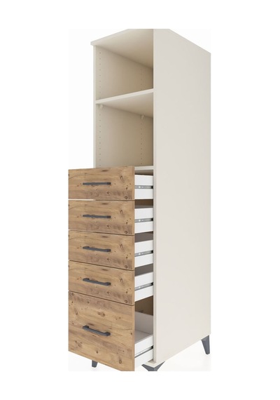 Kronos Dolap 2 Raflı 5 Çekmeceli 44x59x182 Aytaşı-çam Aytaşı