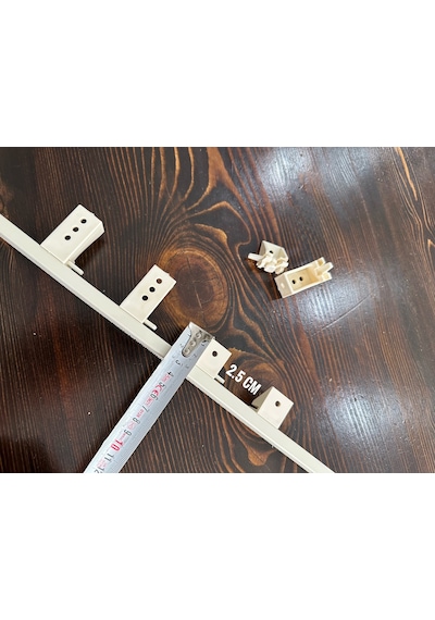Katlamalı Perde Dekoratif Ray Montaj Ayağı 2.5 Cm Kısa Başlık Katlamalı Perde Dekoratif Ray Montaj 2.5 Cm Kısa Perde Aks. 46367412