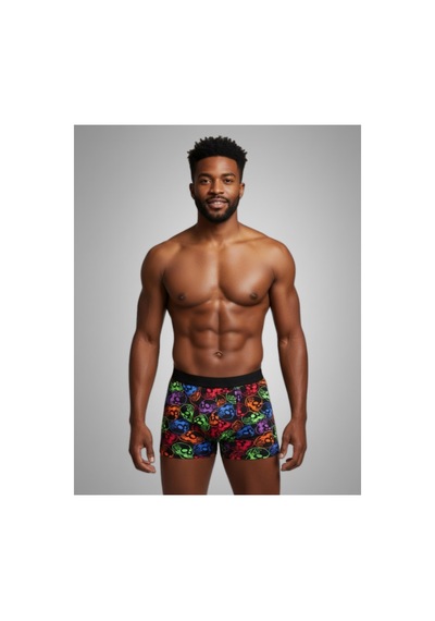 Harry Jons Erkek 5'li Desenli Renkli Pamuklu Premium Paket Boxer Desenli-4 Desenli-4
