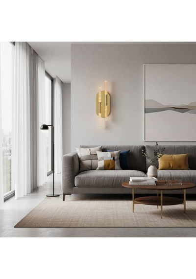 Bubble Ledli Pilli Aplik Gold