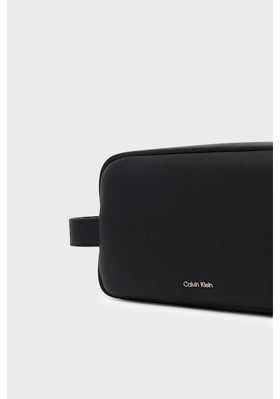 Calvin Klein Logolu Tek Saplı Traş Çantası Erkek Traş Çantası Lv04d1227g Ub1 Siyah