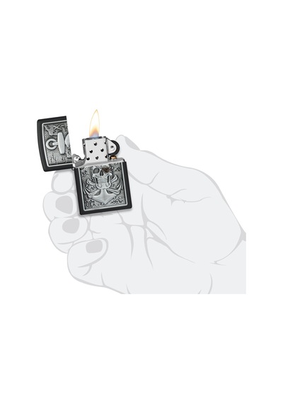 Zippo 218 Skull Anchor Emblem Çakmak