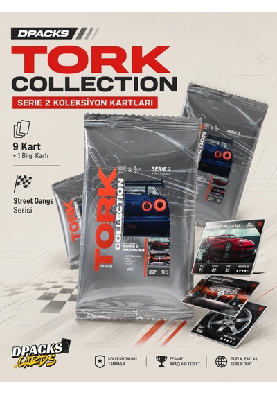 Mythos Dpacks Tork Collection Serie 2 Koleksiyon Kartları 9 Kart + 1 Bilgi Kartı Street Gangs Serisi