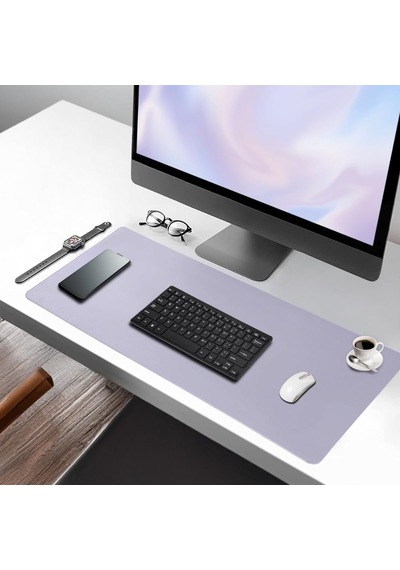 Black Deer Pu Deri Mouse Pad Dikişli Kenar Dayanıklı Büyük Boy Çi