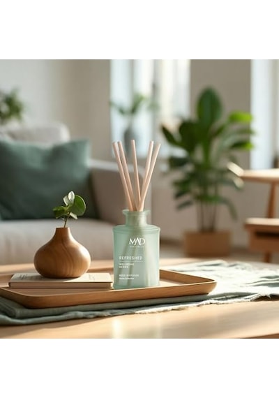 Mad Wellbeing Refreshed 190 Ml, Fiber Çubuklu Ortam Kokusu Armut, Elma Ve Su Notaları İle Ferahlık Ve Yenilenme 50 x 22 Mad Wellbeing Refreshed 190 Ml, Fiber Çubuklu Ortam Kokusu Armut, Elma Ve Su Notaları İle Ferahlık Ve Yenilenme 50 x 22