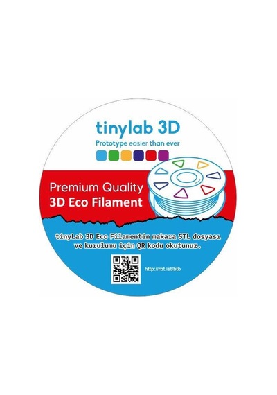 Tinylab Eco Pla Filament - 1.75mm Siyah