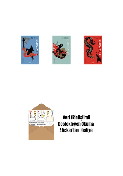 Şahnâme 2 + Şahnâme 3 Ciltli + Şahnâme 1 Ciltli + Okuma Sticker'ları