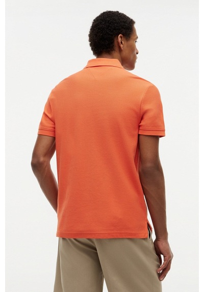 Tommy Hilfiger Th Erkek Script Regular Turuncu Polo Yaka T-shirt-16259