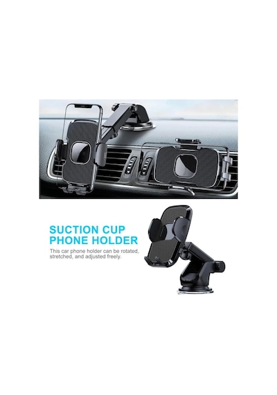 Telefon Tutucu Araç Otomatik Klipsli Araba Telefon Tutucu Ayarlanabilir Cam Ve Torpido Için Yüksek Kalite Tutucu Diğer