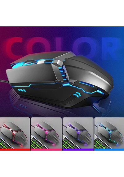 Dretech PG-8014 Usb Işıklı Game Klavye Ve Mause Set