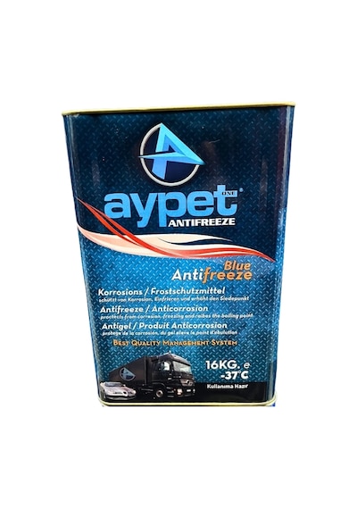 Aypet -37 C Kullanıma Hazır Antifriz Mavi 16 Kg.
