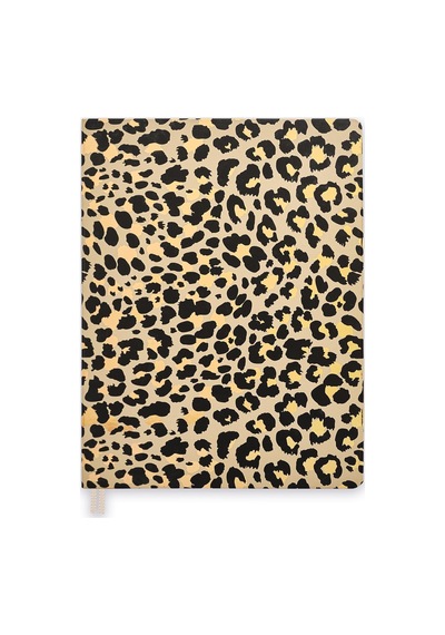 19x25 Ciltli Leopard - Classic Gold Çok Renkli