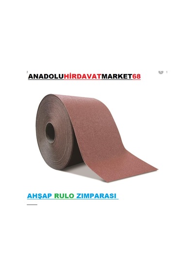 60 Kum Rulo Zımpara Ahşap Metal Zımparası Kalın Diş 1 Metre