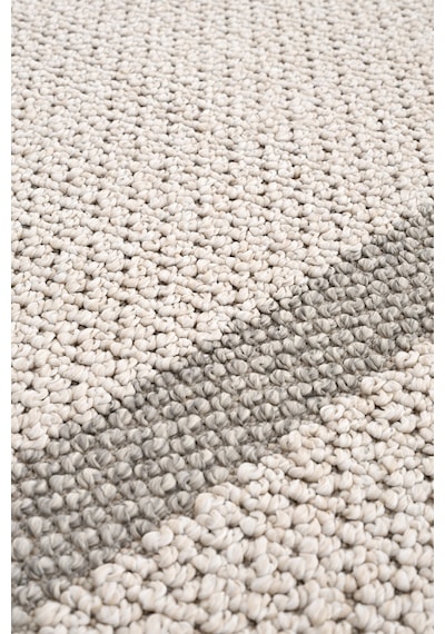 Retro Plain Krem Gri Bordürlü Halı A3234a Krem Gri