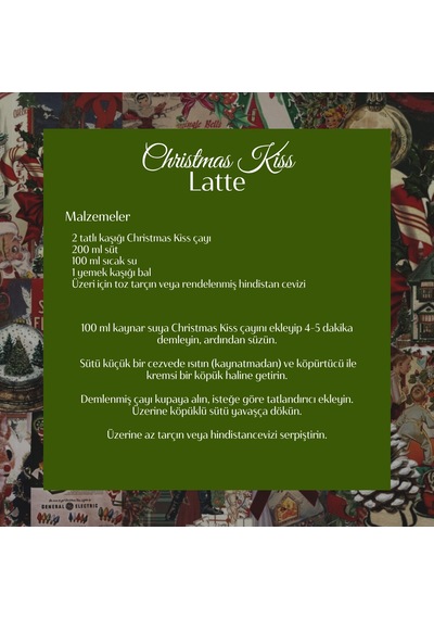 Christmas Kiss 2025 Tea Macadamia Aromalı Seylan Çayı, 50 Gr