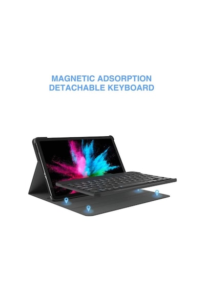 Samsung Galaxy Uyumlu Tab S6 Lite P610 10.4" Kablosuz Klavyeli Kılıf Mobax P615 P617