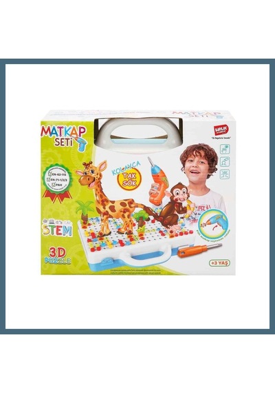 Bezos Urt014-001 3d Eğitici Matkap Seti Hayvanlar Agc