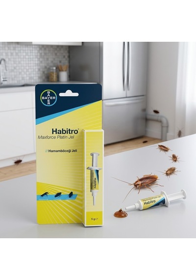 Habitro Maxforce Platin Jel 5 Gr - Alman, Amerikan Ve Oryantal Hamamböceği İlacı Şırınga Jel Yem