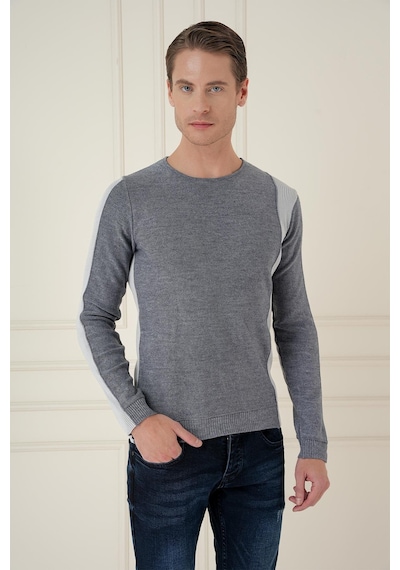 Efor Tr 871 Slim Fit İndigo Klasik Triko Indigo