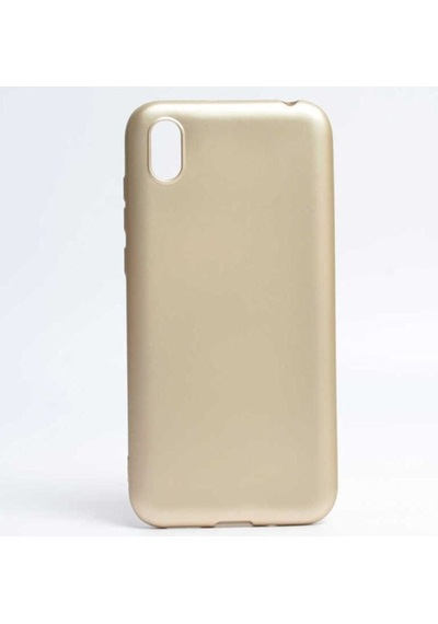 Huawei Y5 2019 Kılıf Zore Premier Silikon Kapak Gold