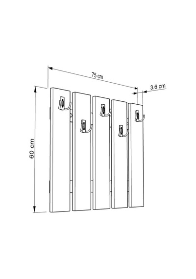 Modern Beyaz Duvar Çit Askılık - 75 Cm Dekoratif 5'li Antre Ve Elbise Askısı Beyaz Beyaz Modern Beyaz Duvar Çit Askılık - 75 Cm Dekoratif 5'li Antre Ve Elbise Askısı Beyaz Beyaz