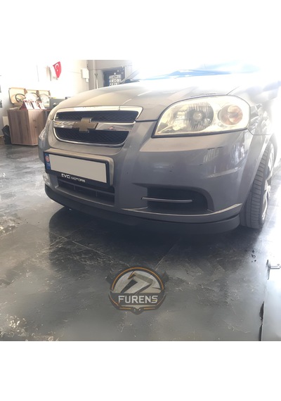 Chevrolet Aveo 2006-2010 Uyumlu H Lip Esnek Ön Lip 2 Parça Karlık Ön Ek Tampon Altı Dil
