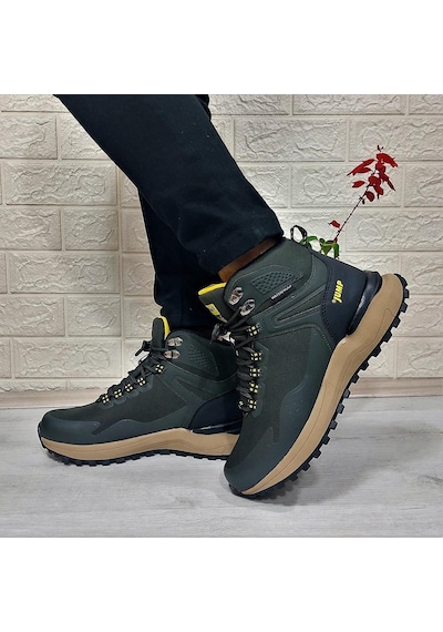 Jump 29652 Haki Waterproof Kaymaz Rahat Erkek Bot 001