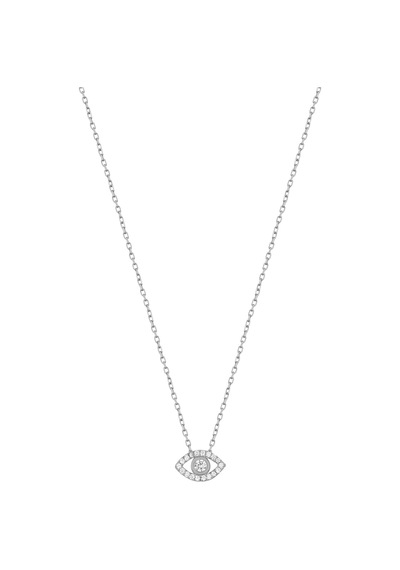 Küçük Göz Gümüş Kolye Rose Gold