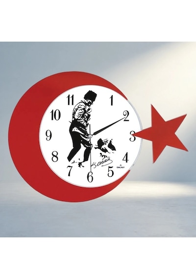 Şık Tasarımlı Duvar Saati Akrilik Kasa Ofis İçin