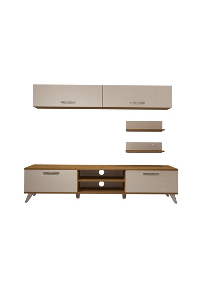 Decoraktiv Eko 5 Mdf Dvd Retro Tv Ünitesi Tv Sehpası Pera - Beyaz