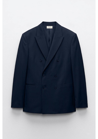 Antioch Kruvaze Relaxed Fit Erkek Blazer Ceket Lacivert
