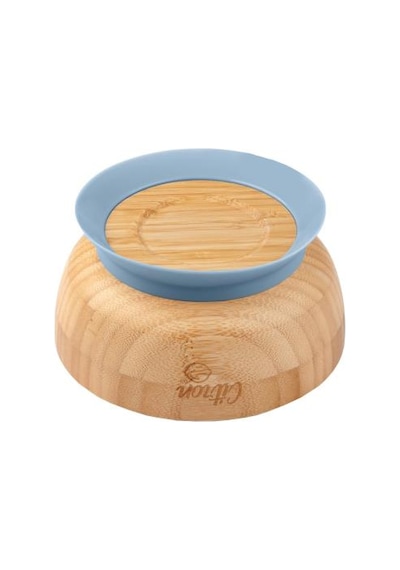 Citron Vakum Tabanlı Organik Bambu Kase Seti - Blue 1073605