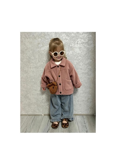 Poala Kids Pudra Teddy Ceket