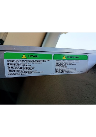MOTOSİKLET ve ATV YÜKLEME RAMPASI ALÜMİNYUM 233X31 KATLANIR 2'Lİ
