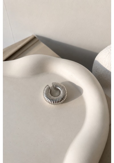 Earcuff Kıkırdak Küpe Yüksek Kalite Çelik Gümüş