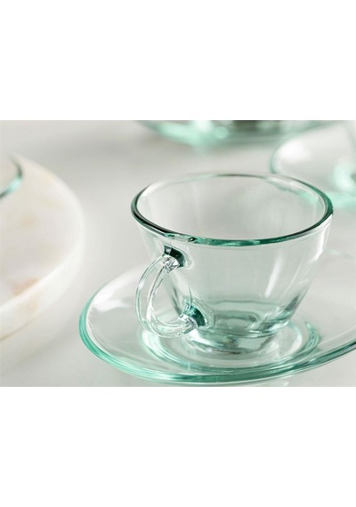 Paşabahçe 98396Av Penguen 4'Lü Çay-Nescafe Fincan Takımı Su Yeşil