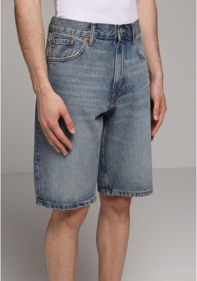 Colin's Colins Loose Straight Fit Orta Bel Düz Erkek Mid İndigo Denim Jean Şort Cl1081096 Q1.v1 Dn44997